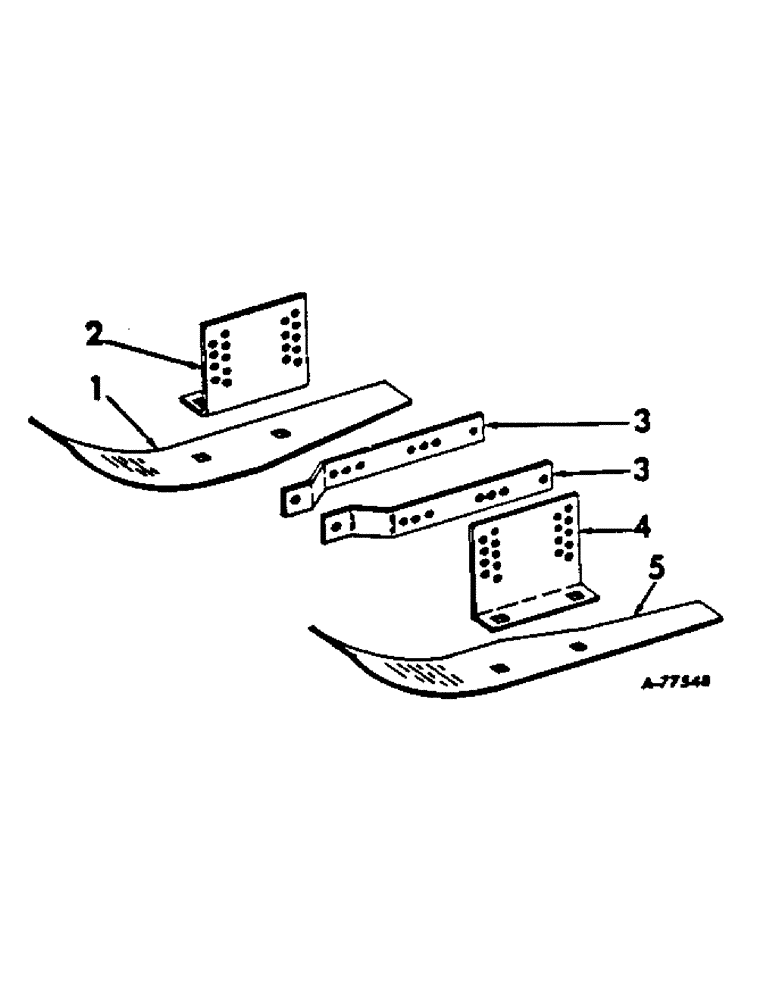 Схема запчастей Case IH 58-SERIES - (P-46) - GAUGE SHOE ATTACHMENT, FOR 8-ROW PLANTERS 