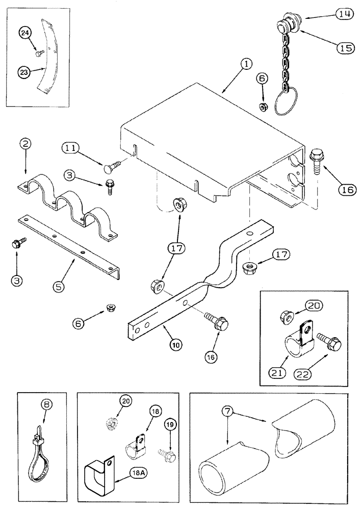 Схема запчастей Case IH 2377 - (08-19) - REEL DRIVE - COUPLING MOUNTING (07) - HYDRAULICS