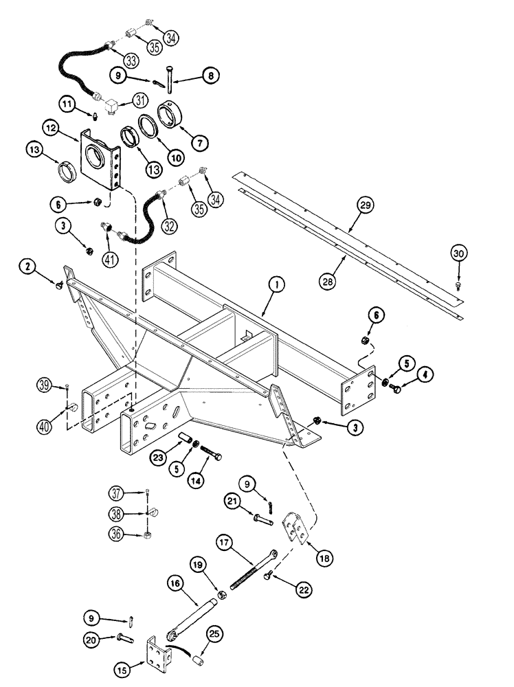 Схема запчастей Case IH 2377 - (05-04) - AXLE, STEERING - SUPPORT (04) - STEERING