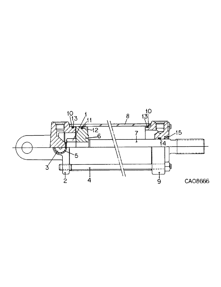 Схема запчастей Case IH 800 - (04-06) - HITCH, HYDRAULIC CYLINDER, HITCH, 3-1/2 X 8 IN. DOUBLE ACTING UNITS W AND X (04) - ELECTRICAL SYSTEMS