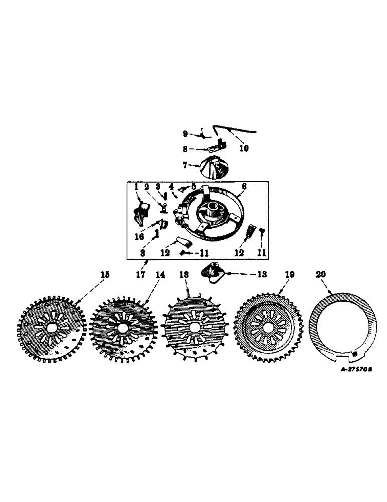 Схема запчастей Case IH 185 - (B-23) - COTTON PLANTING EQUIPMENT, FOR COMBINATION HOPPER 