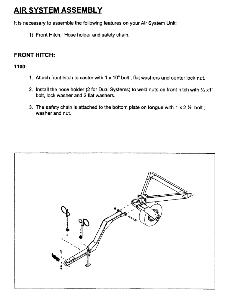 Схема запчастей Case IH 1100 - (A02) - AIR SYSTEM ASSEMBLY 