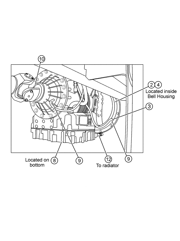 Схема запчастей Case IH FLX4300 - (03-001[01]) - TRANSMISSION (FLX 4375 CAT 3176 ENGINE) (03) - TRANSMISSION