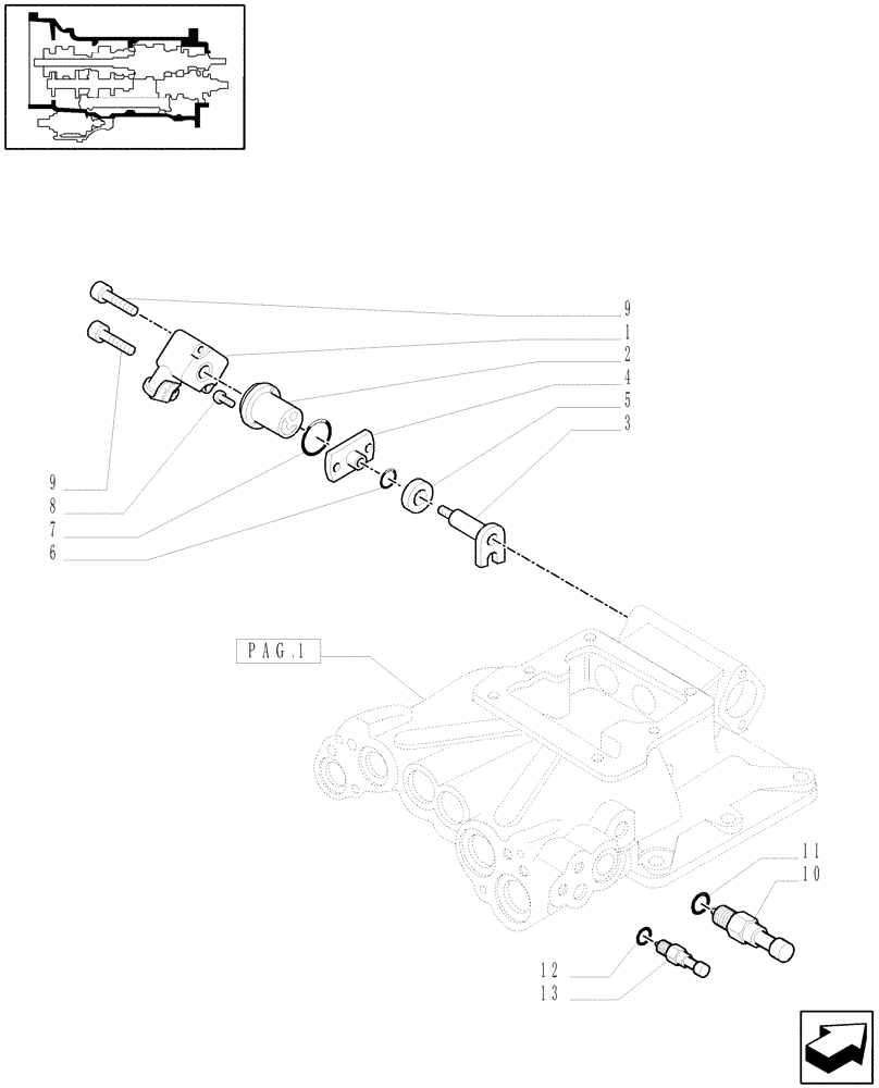 Схема запчастей Case IH MXU125 - (1.29.9/03[02]) - (VAR.085-087) 16X16 (SPS) W/P. SHUTTLE & ADV. HARNESS - GEARBOX CLUTCH HOUSING COVER (03) - TRANSMISSION