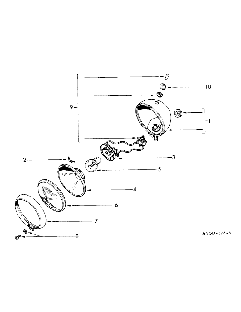 Схема запчастей Case IH FU-267D - (071) - TAIL LIGHT (04) - ELECTRICAL SYSTEMS