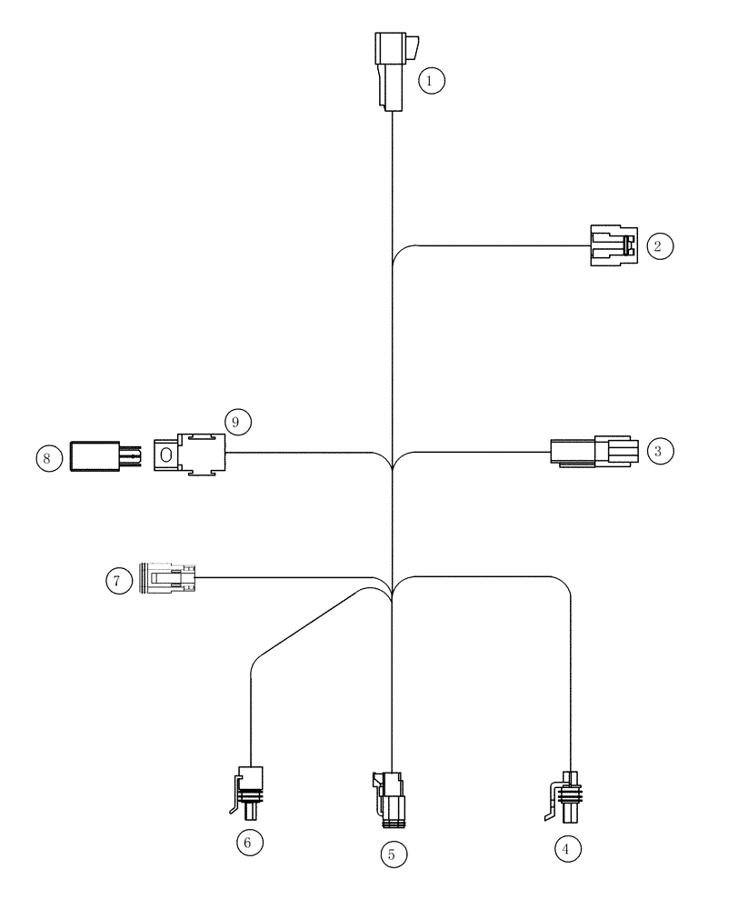 Схема запчастей Case IH L605 - (04-01) - HARNESS LOADER CONTROL (04) - ELECTRICAL SYSTEMS