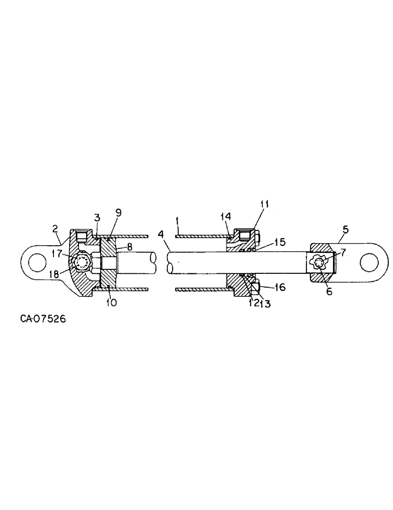 Схема запчастей Case IH 415 - (B-37) - HYDRAULIC CYLINDER 3-1/2 X 24, IH 