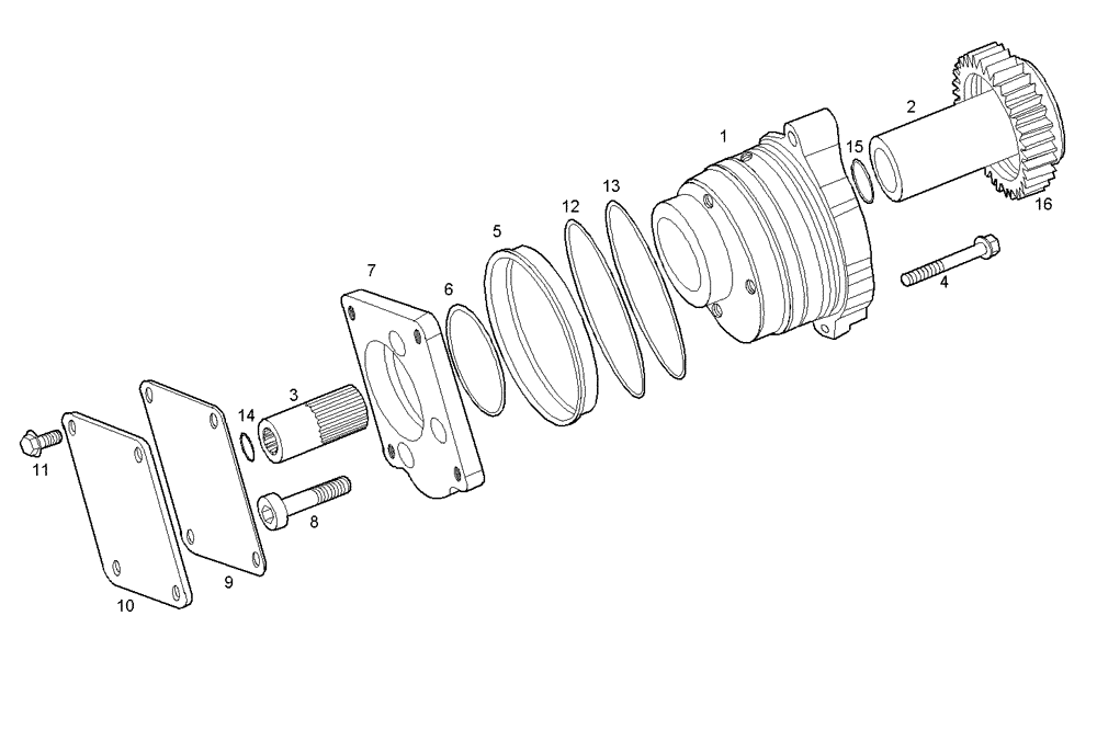 Схема запчастей Case IH F4CE0304A D600 - (3500.048) - POWER TAKE OFF [UP TO # 181270] 