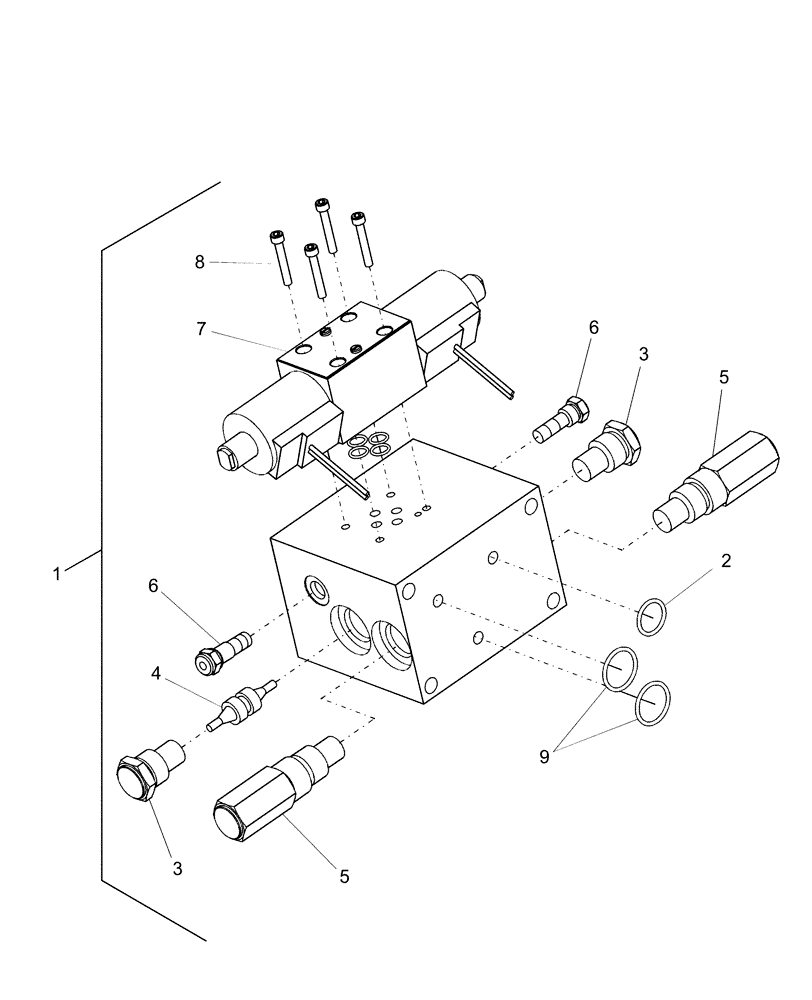 Схема запчастей Case IH AFX8010 - (A.10.A.18[8]) - VALVE, LATERAL TILT A - Distribution Systems