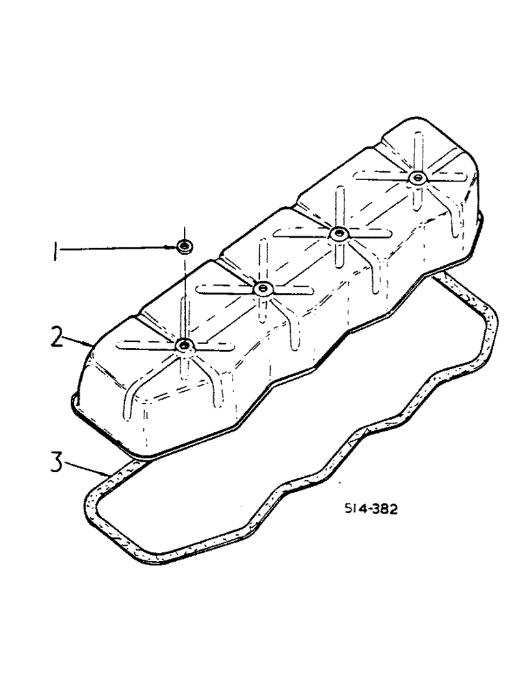 Схема запчастей Case IH 784 - (12-32) - POWER, VALVE HOUSING COVER, TRACTORS WITH SIDE COVER BREATHER Power