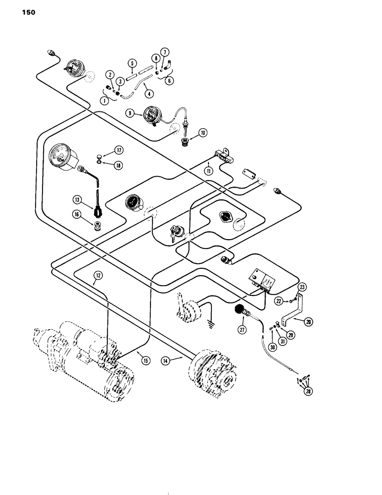 Схема запчастей Case IH 504DTI - (150) - INSTRUMENTATION HARDWARE, HOOD, RIGHT SIDE OR OPEN, F (55) - ELECTRICAL SYSTEMS