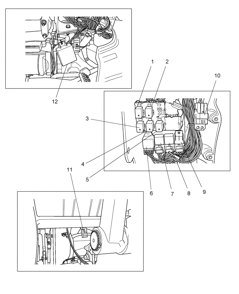 Схема запчастей Case IH D45 - (06.05) - RELAYS & DIODES (06) - ELECTRICAL SYSTEMS