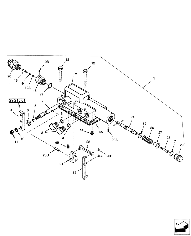 Схема запчастей Case IH 2577 - (29.212.05) - PUMP ASSY - HYDROSTATIC - CONTROL VALVE (29) - HYDROSTATIC DRIVE