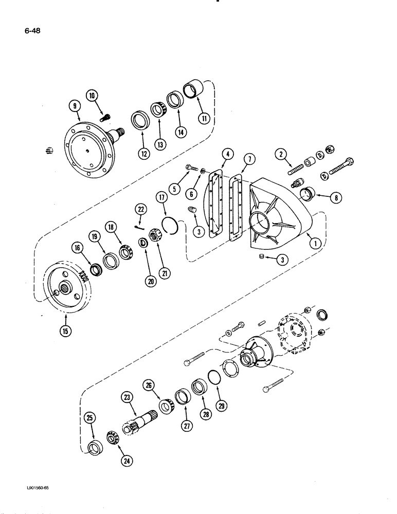 Схема запчастей Case IH 1620 - (6-48) - FINAL DRIVE (03) - POWER TRAIN