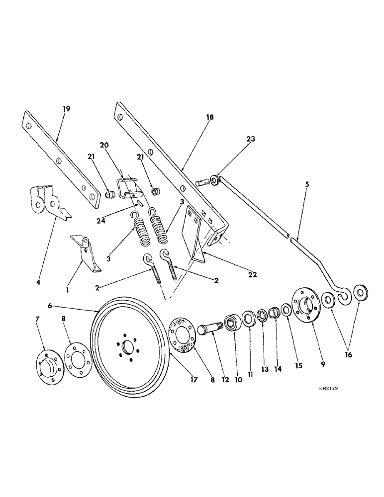 Схема запчастей Case IH 510 - (A-74) - SEED FIRMING WHEEL, USE WITH DOUBLE DISK FURROW OPENERS 