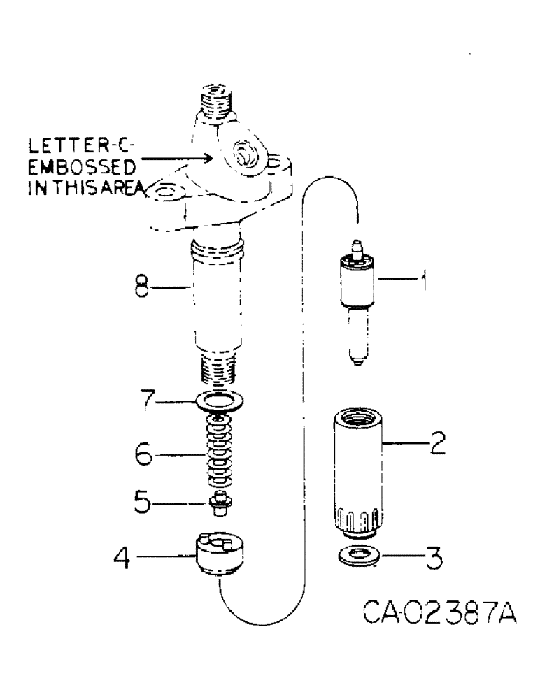 Схема запчастей Case IH DV-550 - (A-14) - FUEL INJECTION NOZZLE 