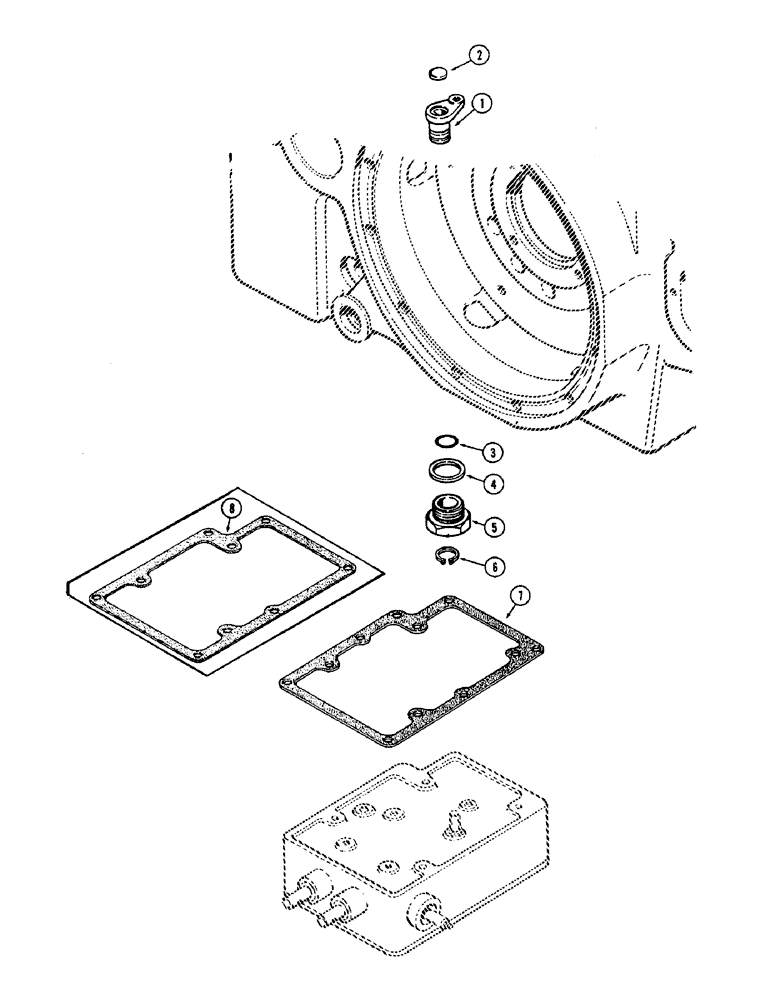 Схема запчастей Case IH 1370 - (212) - D.O.M. SYSTEM, DRAFT CONTROL SENSING LINKAGE (09) - CHASSIS/ATTACHMENTS