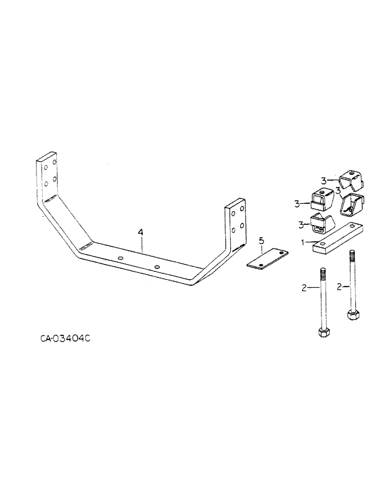 Схема запчастей Case IH 4386 - (07-32) - DRIVE TRAIN, AXLE MOUNTS (04) - Drive Train