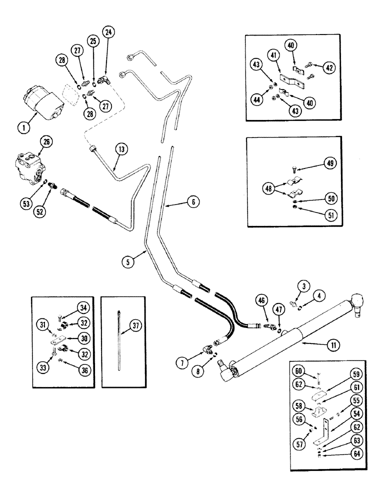 Схема запчастей Case IH 2594 - (5-06) - HYDROSTATIC STEERING SYSTEM (05) - STEERING