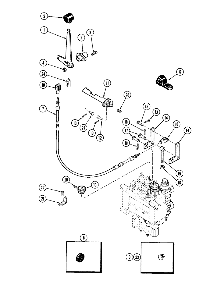 Схема запчастей Case IH 2394 - (8-052) - REMOTE HYDRAULICS ADD-ON ATTACHMENT, 3RD CIRCUIT WITH LOAD CHECK (08) - HYDRAULICS