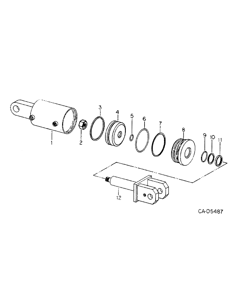 Схема запчастей Case IH 4568 - (10-20) - HYDRAULICS, HITCH LIFT CYLINDER (07) - HYDRAULICS