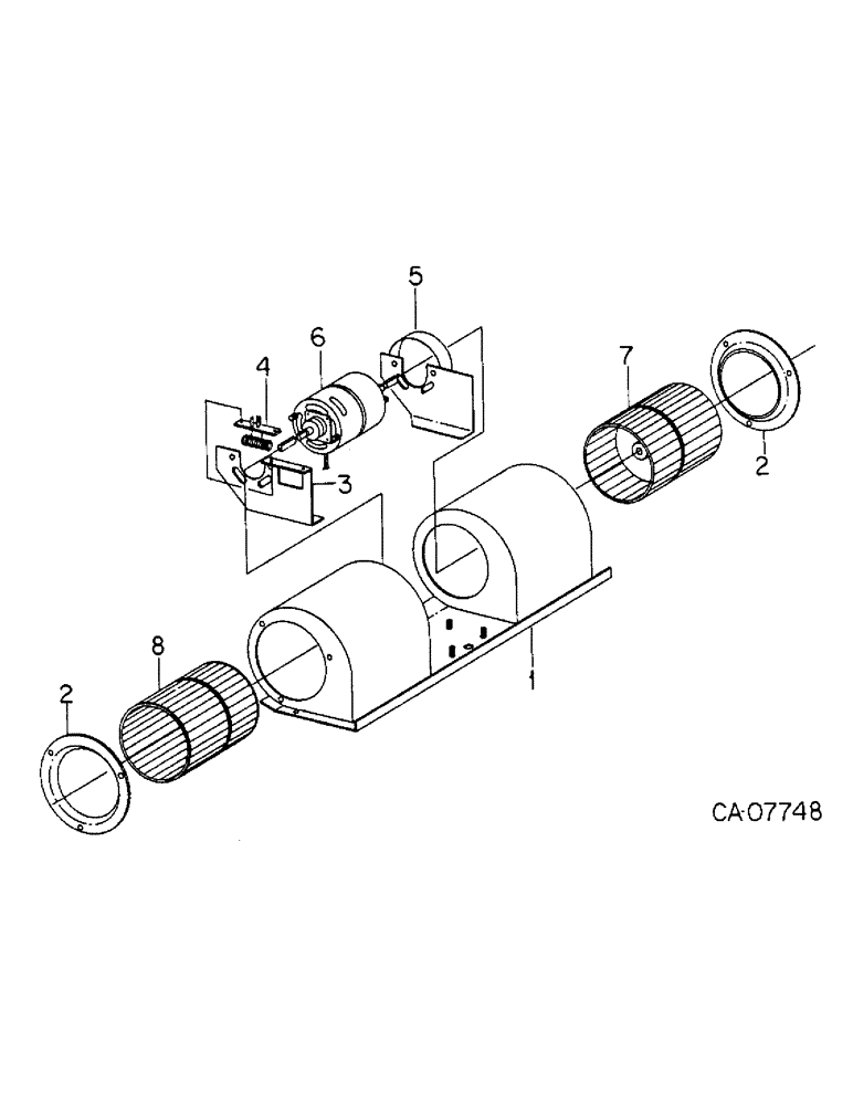 Схема запчастей Case IH HYDRO 186 - (13-37) - SUPERSTRUCTURE, BLOWER ASSEMBLY, CAB WITH SERIAL NO. 107807 AND ABOVE (05) - SUPERSTRUCTURE