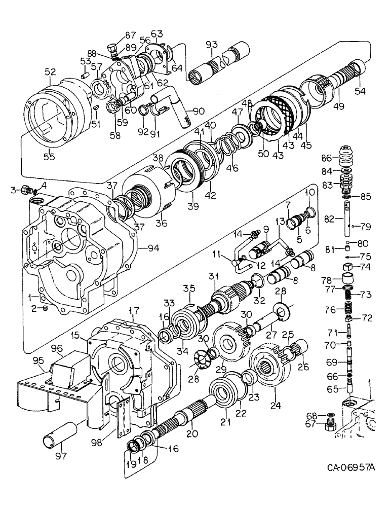 Схема запчастей Case IH 1486 - (07-44) - DRIVE TRAIN, INDEPENDENT POWER TAKE-OFF, DUAL SPEED, 3388 WITH SERIAL NO. 10385 AND ABOVE (04) - Drive Train