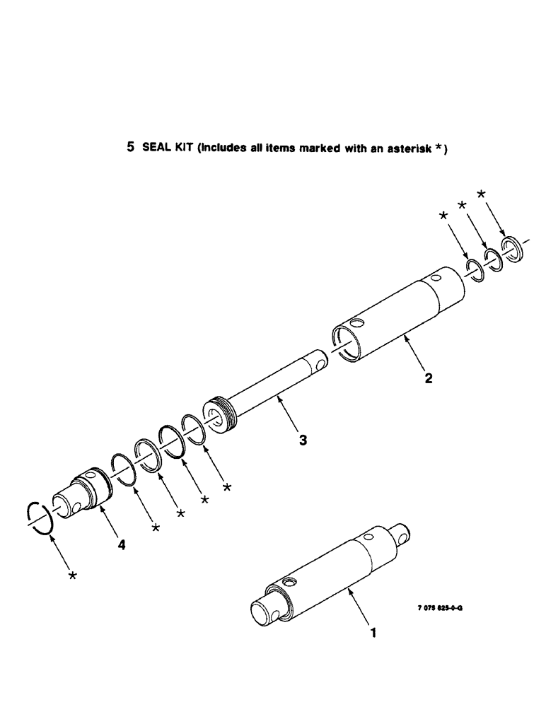 Схема запчастей Case IH 8590 - (8-08) - HYDRAULIC CYLINDER ASSEMBLY, PICKUP, 7075625 HYDRAULIC CYLINDER COMPLETE, 2" BORE X 4" STROKE (07) - HYDRAULICS