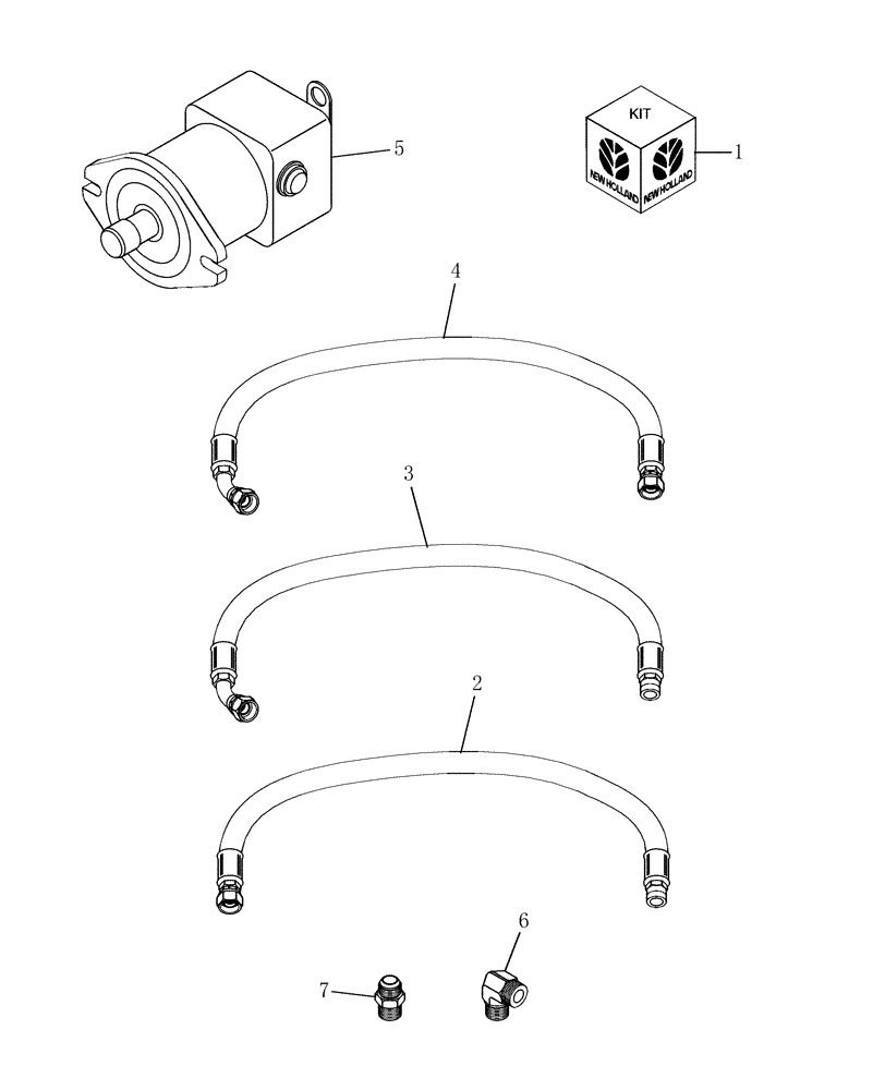 Схема запчастей Case IH HDX122 - (20.19.03) - HYDRAULIC HEADER MOTOR UPGRADE KIT, HS SERIES HEADERS Invalid section