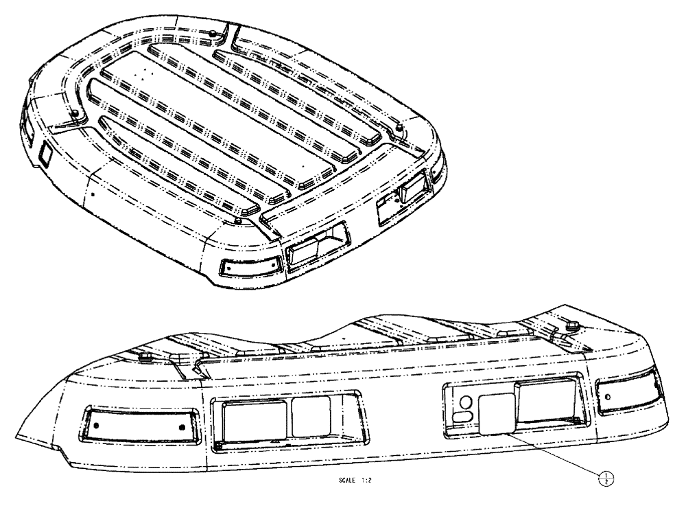 Схема запчастей Case IH TITAN 3520 - (01-037) - NON-INSTALL WORK LIGHT GROUP (10) - CAB