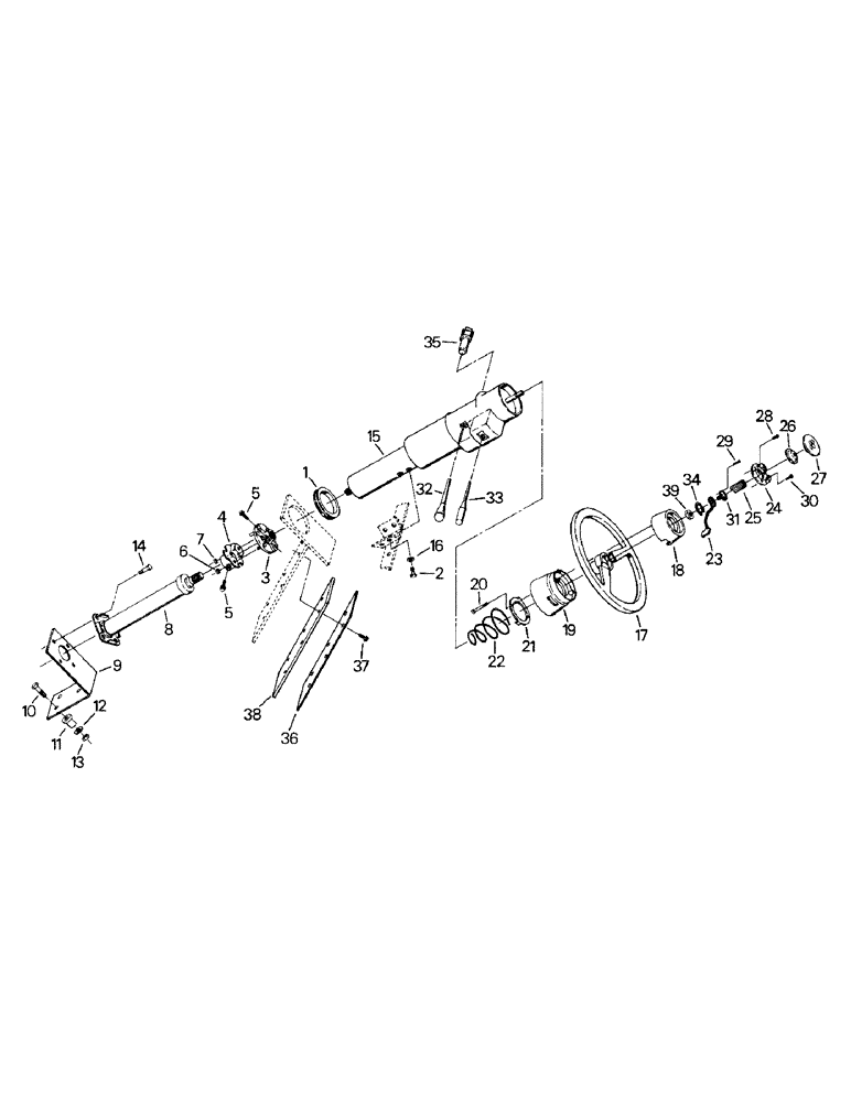 Схема запчастей Case IH CR-1225 - (01-12) - STEERING COLUMN AND MOUNTING (10) - CAB