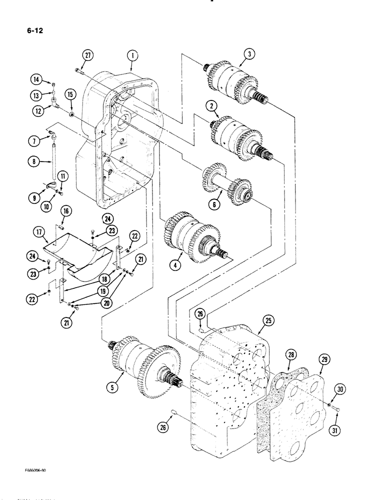 Схема запчастей Case IH STEIGER - (6-12) - TRANSMISSION (06) - POWER TRAIN