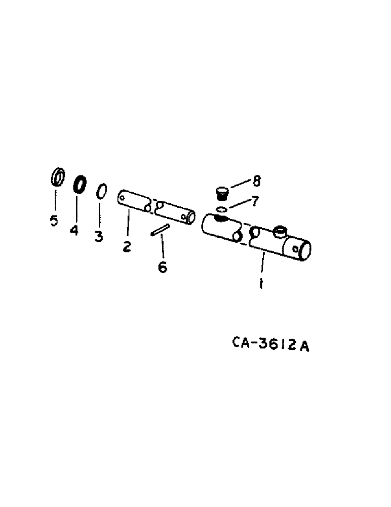 Схема запчастей Case IH 715 - (10-21[1]) - HYDRAULICS, HYDRAULIC REEL LIFT CYLINDER, SLAVE CYLINDER (07) - HYDRAULICS