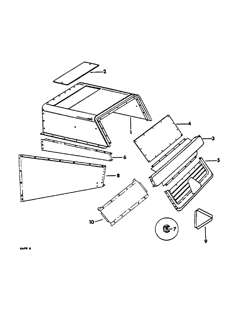 Схема запчастей Case IH 615 - (20-04) - SEPARATOR, SEPARATOR HOOD Separation