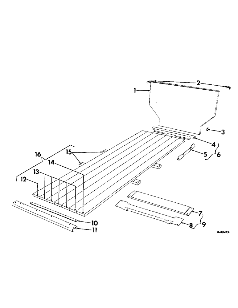 Схема запчастей Case IH VARIOUS - (C-35) - CROSSMEMBERS, FLOOR AND FRONT PANEL 