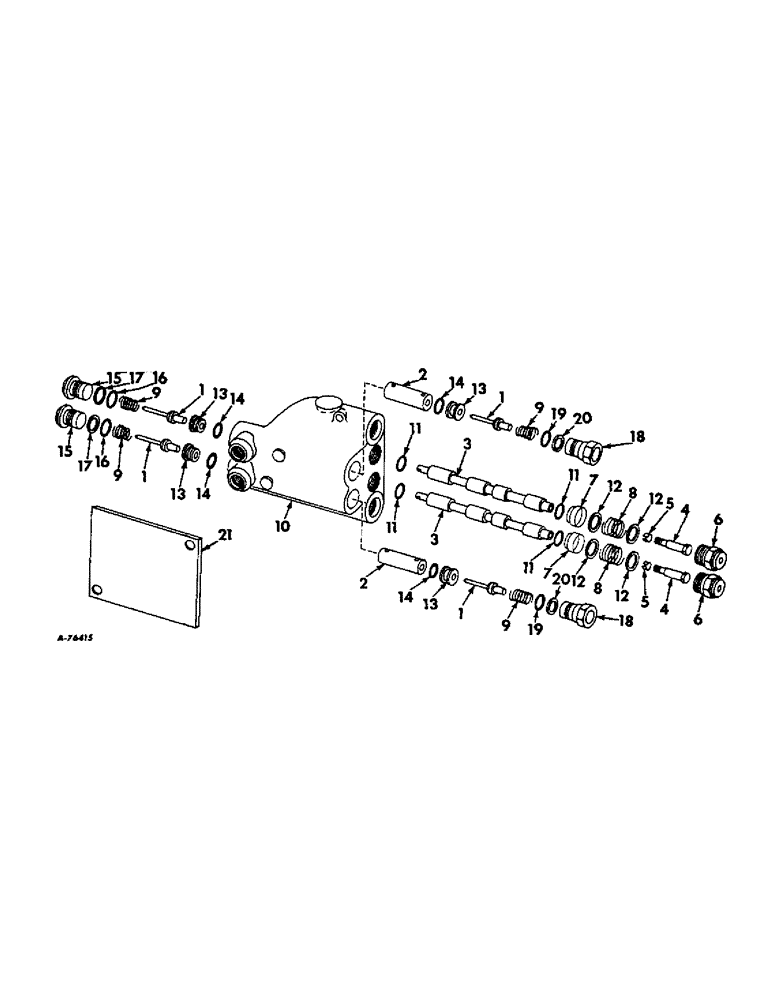 Схема запчастей Case IH 715 - (10-30) - HYDRAULICS, PROPULSION AND REEL LIFT VALVE, BELT DRIVE (07) - HYDRAULICS