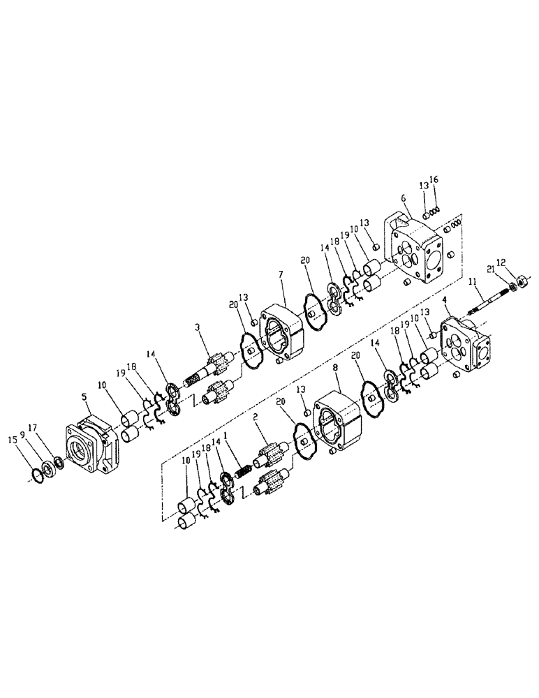 Схема запчастей Case IH 7700 - (B04-08) - HYDRAULIC PUMP, 125/M11-330/3306 Hydraulic Components & Circuits