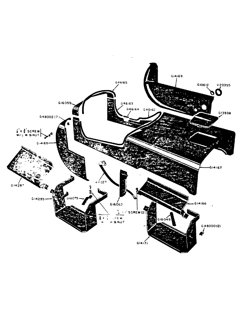 Схема запчастей Case IH 400B-SERIES - (082) - HOOD AND SIDE PANELS, L.P. GAS (09) - CHASSIS