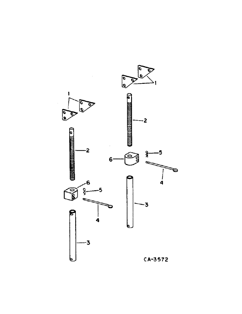 Схема запчастей Case IH 810 - (C-66[A]) - REEL, MECHANICAL REEL LIFT FOR HEADERS W/SERIAL NO. 23000 AND BELOW (58) - ATTACHMENTS/HEADERS