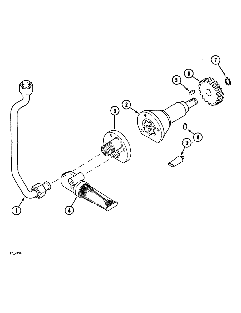 Схема запчастей Case IH 4240 - (6-032) - REAR FRAME, TRANSFER OIL PUMP (06) - POWER TRAIN