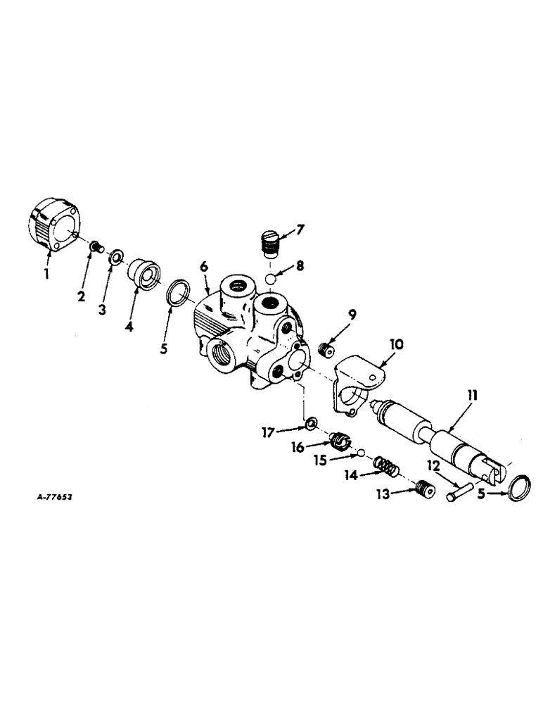 Схема запчастей Case IH 414 - (095) - HYDRAULIC DRUM CONTROL ATTACHMENT, DRUM HEIGHT CONTROL VALVE (35) - HYDRAULIC SYSTEMS