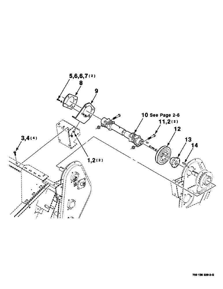 Схема запчастей Case IH SC414 - (2-04) - MAIN DRIVE ASSEMBLY (SC414) (09) - CHASSIS