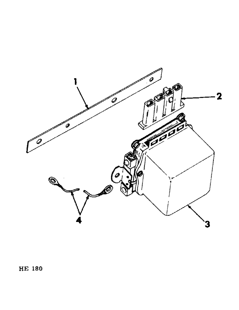 Схема запчастей Case IH 230 - (08-8) - ELECTRICAL, VOLTAGE REGULATOR MOUNTING (06) - ELECTRICAL