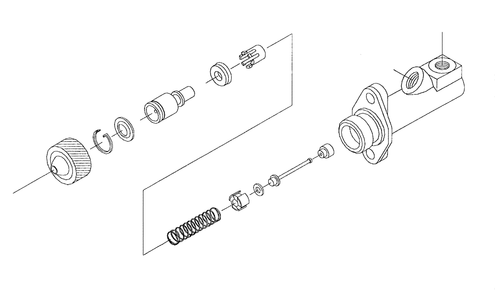 Схема запчастей Case IH 7700 - (A09[07]) - BRAKE MASTER CYLINDER Mainframe & Functioning Components