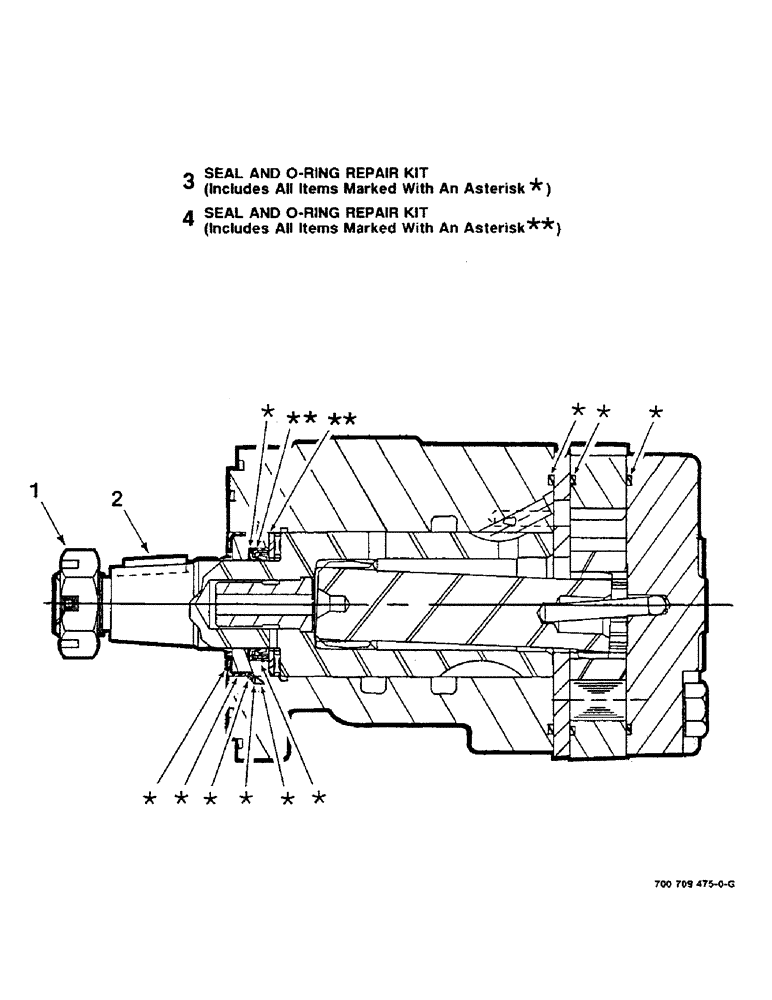 Схема запчастей Case IH 8610 - (8-14) - MOTOR HYD. CONTAINER DRIVE, 700709475 MOTOR HYD. ASSEMBLY COMPLETE, S/N CFH0036325 AND LATER (35) - HYDRAULIC SYSTEMS