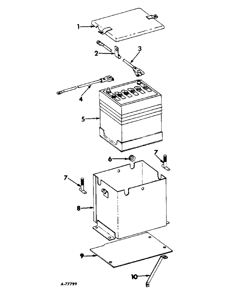 Схема запчастей Case IH 37 - (B-55) - WISCONSIN ENGINE ATTACHMENT ELECTRICAL SYSTEM, 12 VOLT 