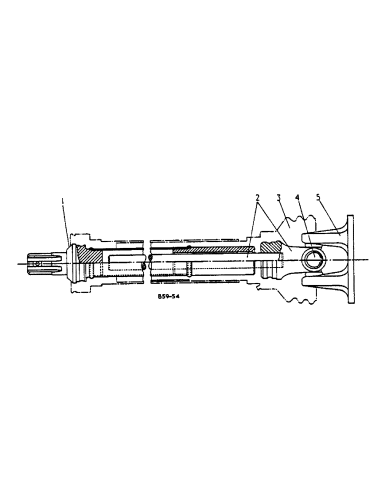 Схема запчастей Case IH 425 - (A-11) - PTO SHAFTS WITH CHAINS, REAR, FITTED WITH LIP SEAL JOURNAL UNITS 