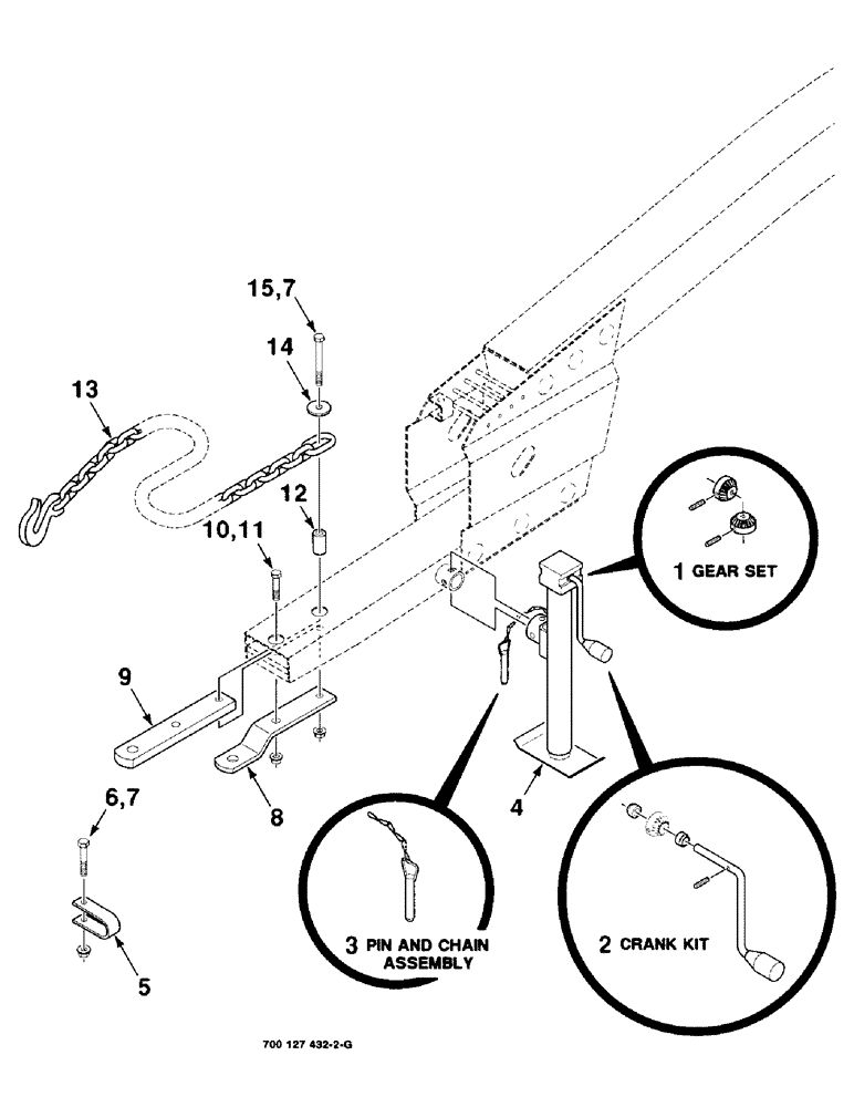 Схема запчастей Case IH 8309 - (7-02) - HITCH AND JACK ASSEMBLY (37) - HITCHES, DRAWBARS & IMPLEMENT COUPLINGS