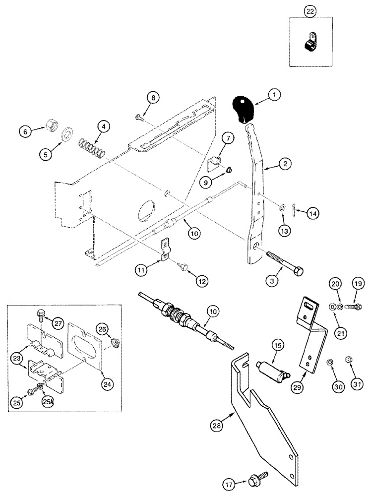 Схема запчастей Case IH 420 - (03-02) - CONTROLS, THROTTLE (02) - FUEL SYSTEM