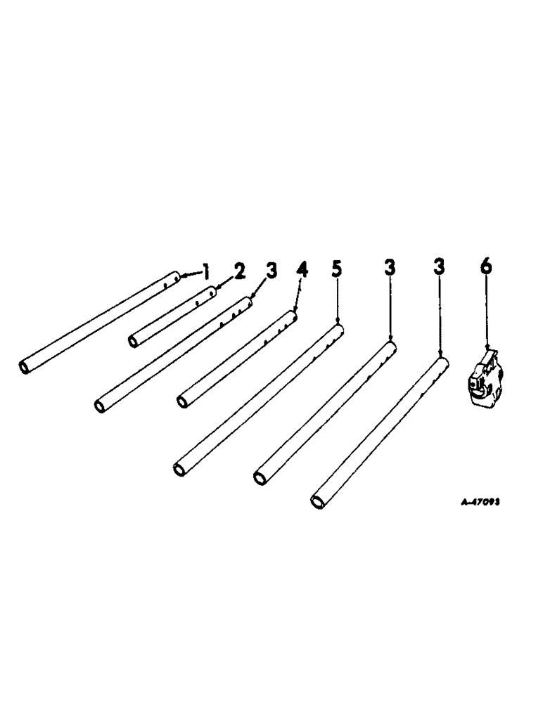Схема запчастей Case IH 461 - (U-11) - ROUND TOOL BAR AND ATTACHING CLAMP 